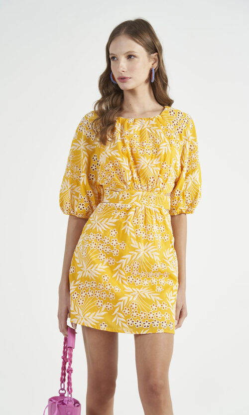 Sunshine Eyelet Mini Dress — Rental