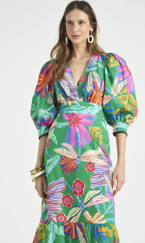 Dragonfly Garden Maxi Dress — Rental