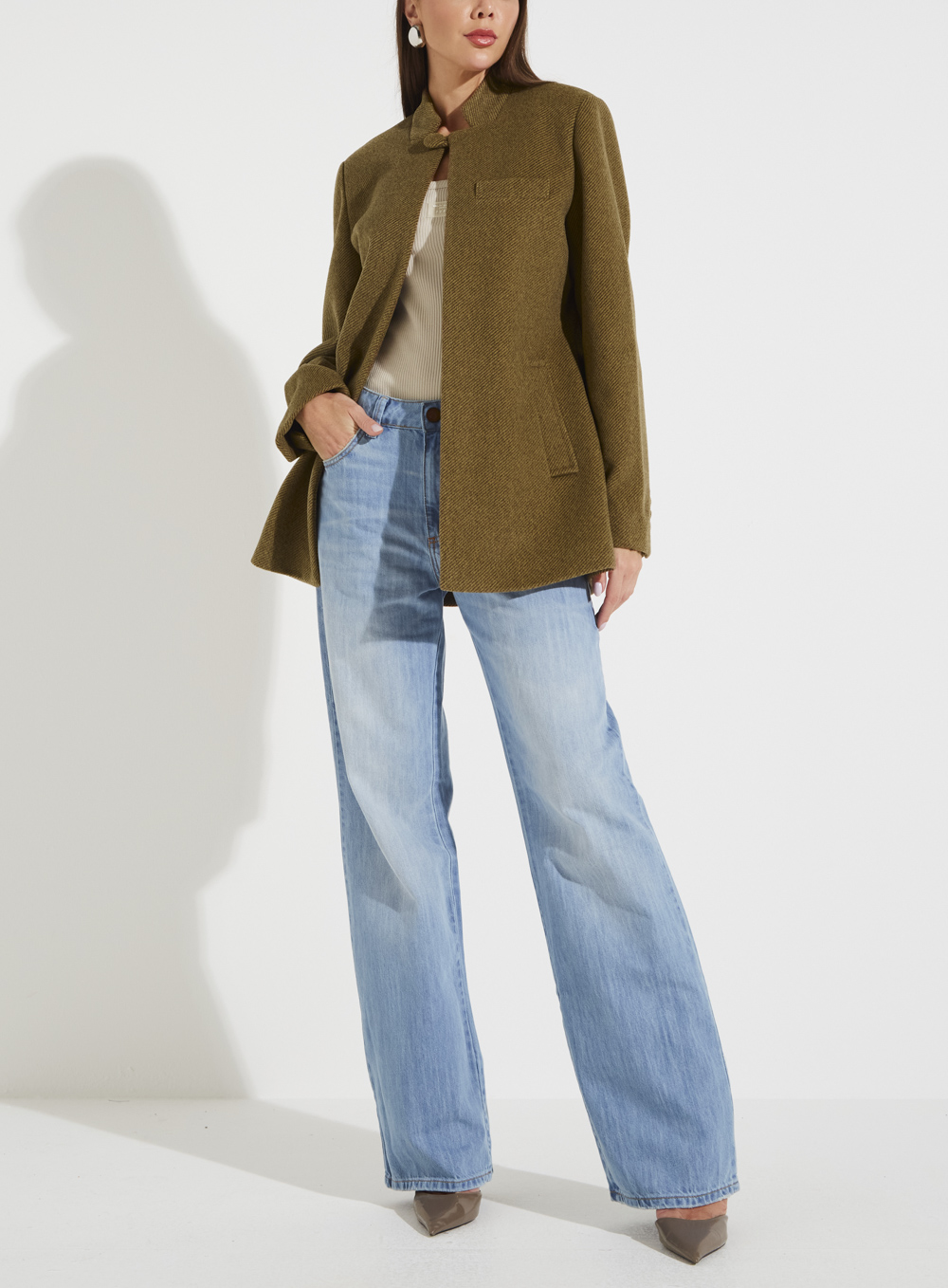 484600374-58907_1 Olive Tailored Blazer