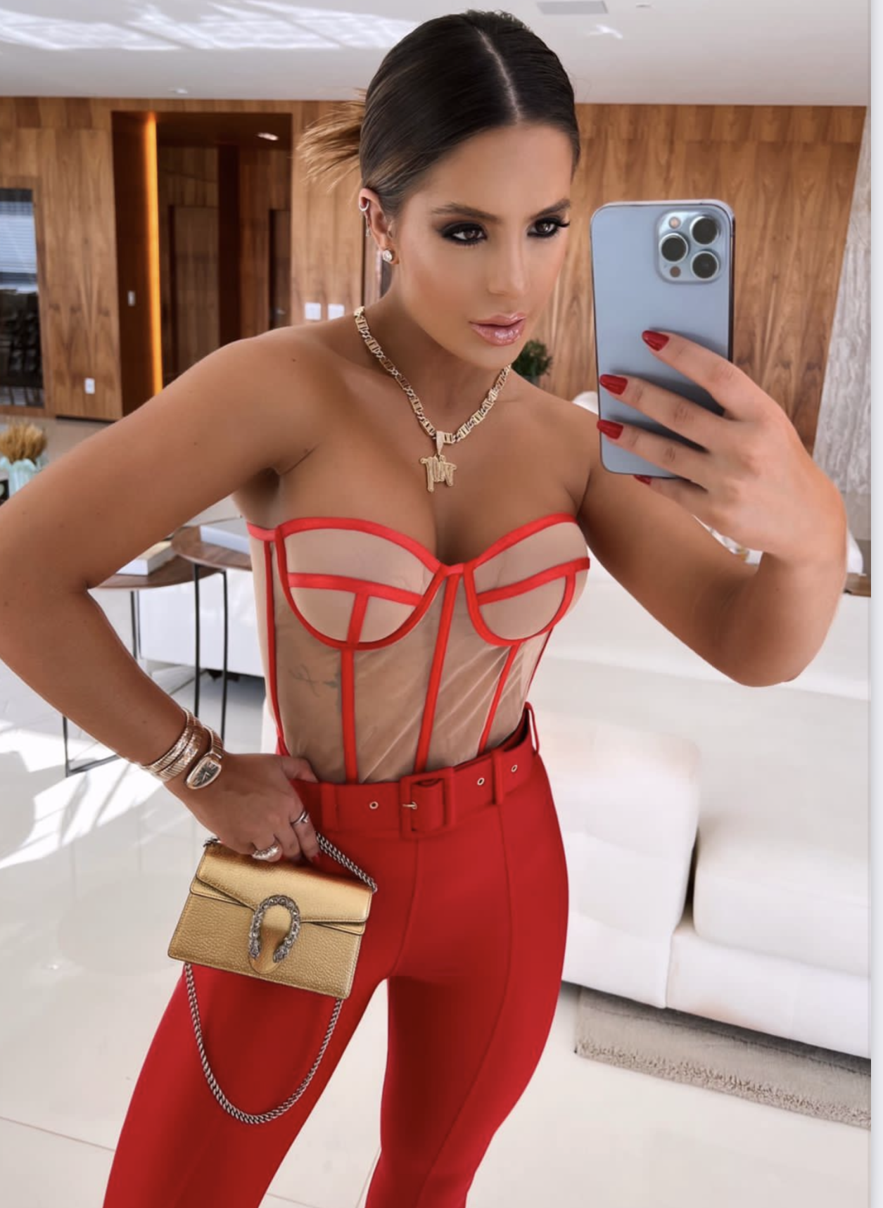 Corselet Illusion Red